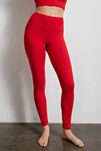 Load image into Gallery viewer, Buttery Soft Full Length Leggings in - Red
