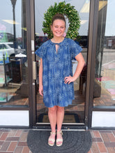 Load image into Gallery viewer, Floral Denim Dress