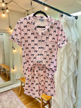 Load image into Gallery viewer, Black & Pink Mini Coquette Bows Loungewear Set
