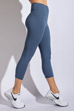 Load image into Gallery viewer, Original Buttery Super Soft Capri length, high waist band leggings- Blue