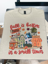 Load image into Gallery viewer, Preorder (Choose Your Town &amp; Zip Code) Fall Is Better In A Small Town Soft Unisex Tee