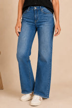 Load image into Gallery viewer, The Kathy Medium Wash Wide Leg Raw Hem Jeans
