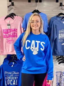 Kentucky Cats Paw Adult Soft Unisex Sweatshirt