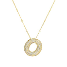 Load image into Gallery viewer, 18K Gold Filled Balloon Bubble Initial Necklace