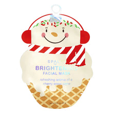 Load image into Gallery viewer, Candy Cane Sundae Christmas Holiday Brightening Facial Mask