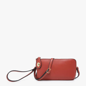 Kendall Crossbody/Wristlet- Brick