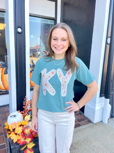 Kentucky Fall Pearls Soft Unisex ComfortWash Tee