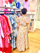 Load image into Gallery viewer, Garden Grace Floral Puff Sleeve Midi Dress With Pockets
