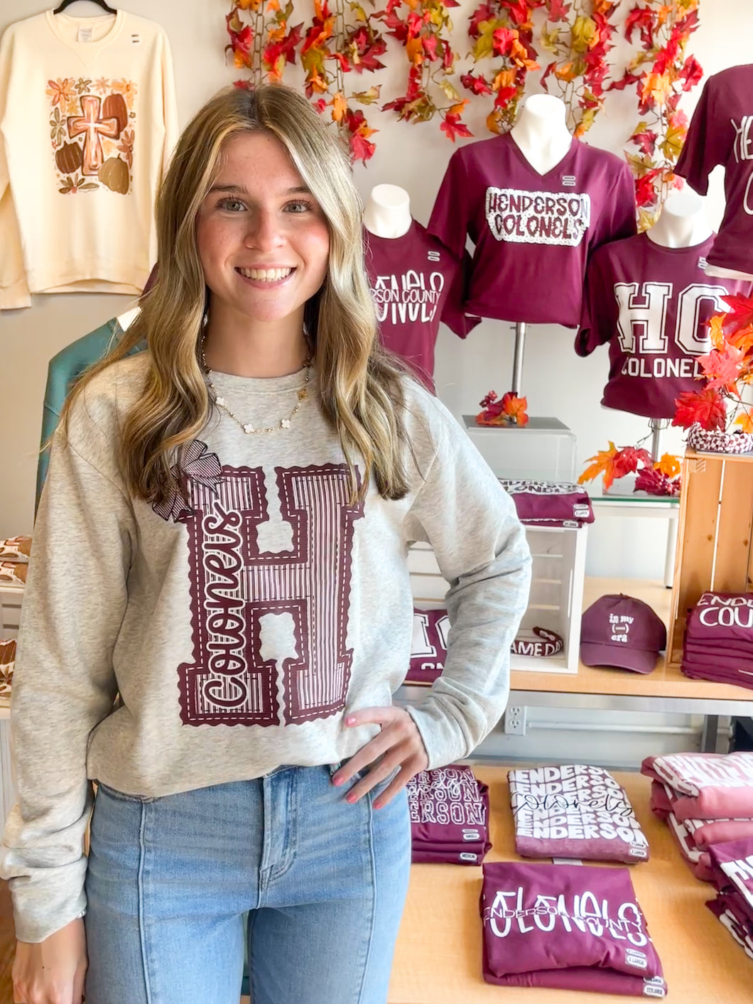 Henderson Colonels Prepster Soft Unisex Sweatshirt