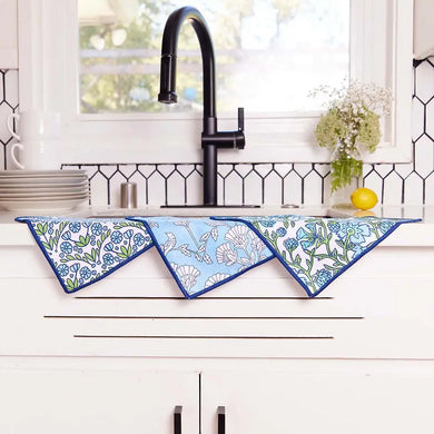Dish Cloths Set of 3- Blaire Blue