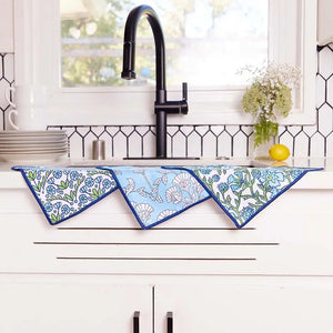 Dish Cloths Set of 3- Blaire Blue