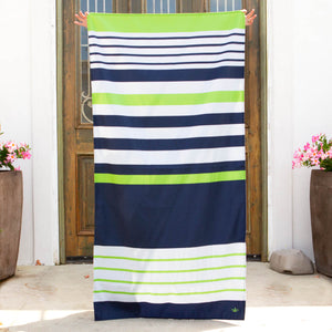 Landry Beach Towel Hot Navy/Lime- 34