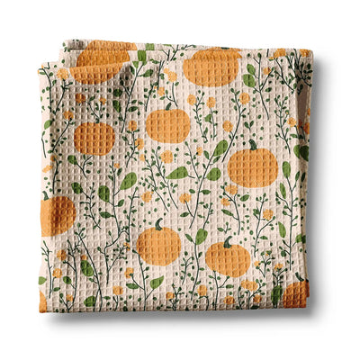 Pumpkin Fall Botanical Tea Towel