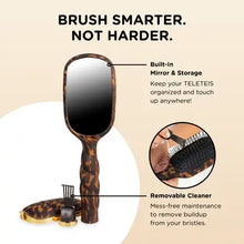 Load image into Gallery viewer, Teleties Detangler Hair Brush For Fine Hair - Tortoise