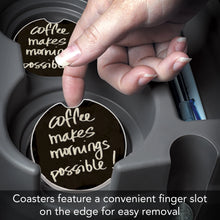 Load image into Gallery viewer, Coffee Makes Mornings Absorbent Stone Car Coaster