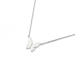 Dainty Necklace Featuring Smooth Finish Butterfly Pendant