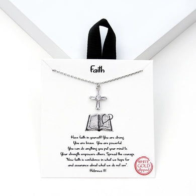 Dainty Chain Link Cross Pendant Necklace