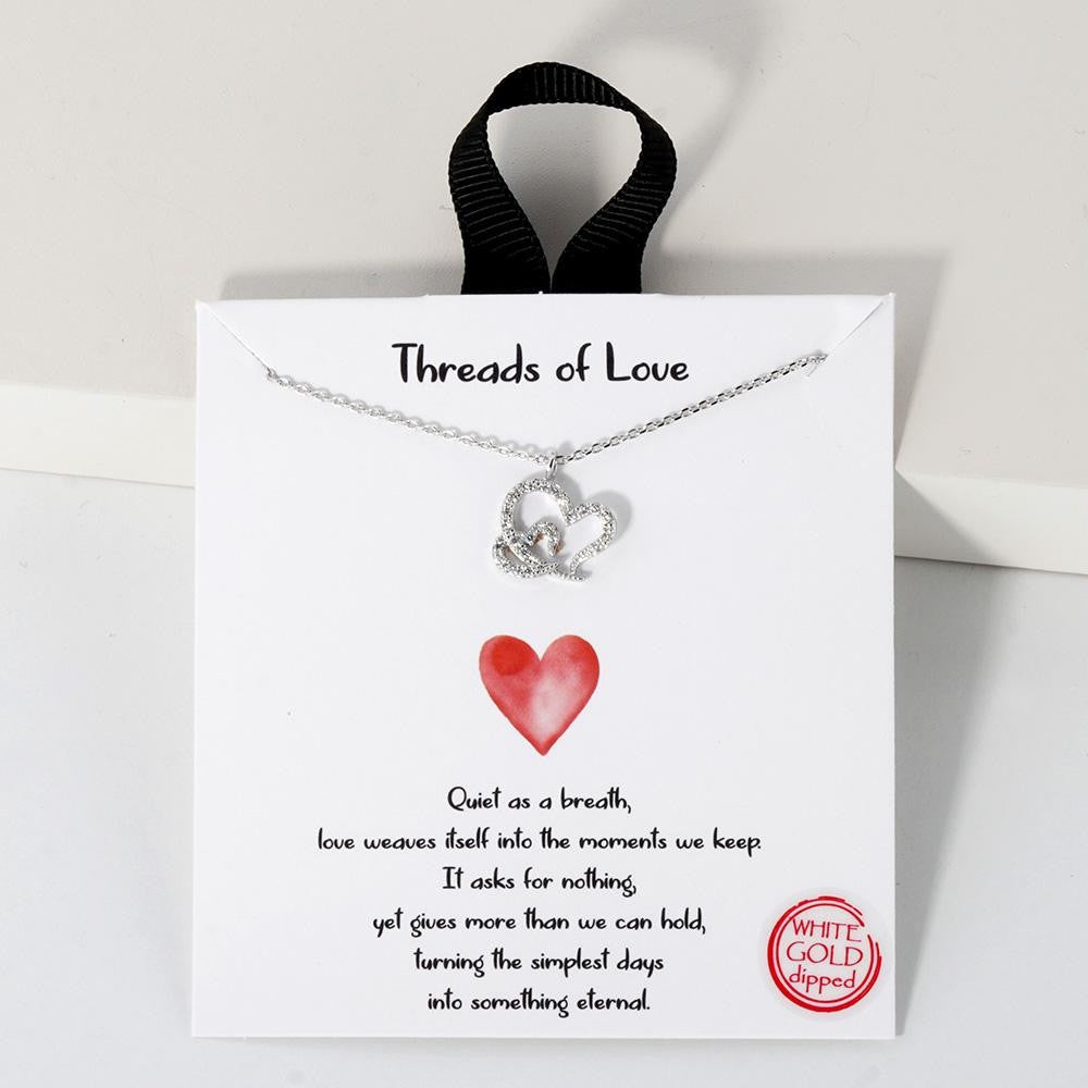 Dainty Chain Link Necklace Featuring Branch Pendant With Pearl & Cubic Zirconia Accents