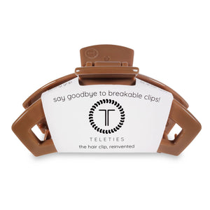 Teleties Open Large Hair Clip- Caramel