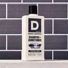 Load image into Gallery viewer, Duke Cannon 2-in-1 Shampoo + Conditioner – Midnight Swim | 14 oz Men’s Hair Care