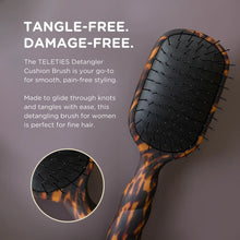 Load image into Gallery viewer, Teleties Detangler Hair Brush For Fine Hair - Tortoise