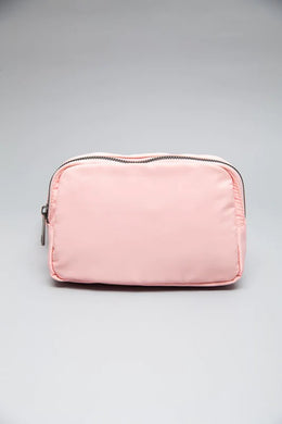 Waterproof Cross Body Belt Bag- Pink