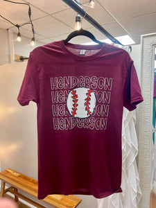 Henderson Baseball Unisex Soft Tee