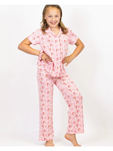 Girl's Candy Cane Cutie Sleep Pants Set