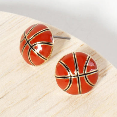 Basketball Stud Earrings