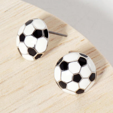 Soccer Stud Earrings