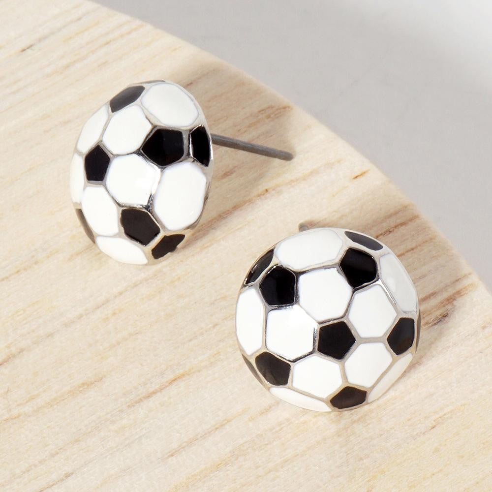 Soccer Stud Earrings