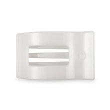 Load image into Gallery viewer, Teleties Medium Flat Rectangle Hair Clip- Coconut White