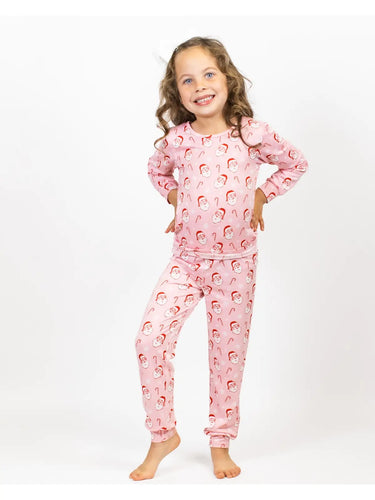 Kid's Candy Cane Cutie Long Sleeve Pajama Set