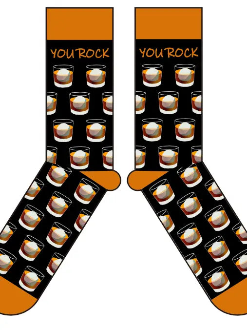 You Rock Bourbon Socks - Whiskey Drink