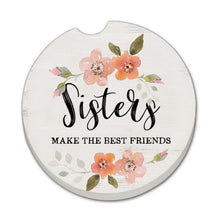 Load image into Gallery viewer, Sisters Absorbent Stone Car Coaster 1 Pk