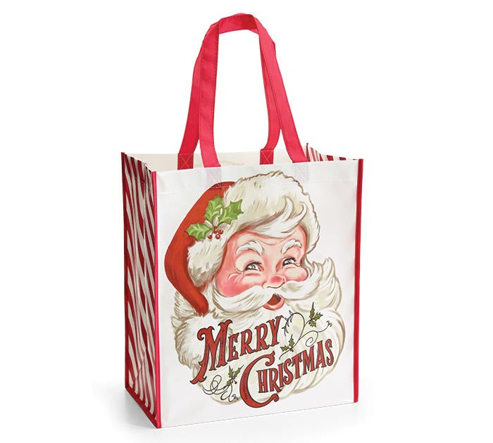 Merry Christmas Santa Gift Tote 15x13x8