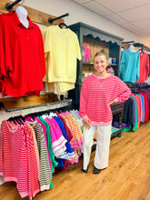 Load image into Gallery viewer, Oversized Striped Long Sleeve Top