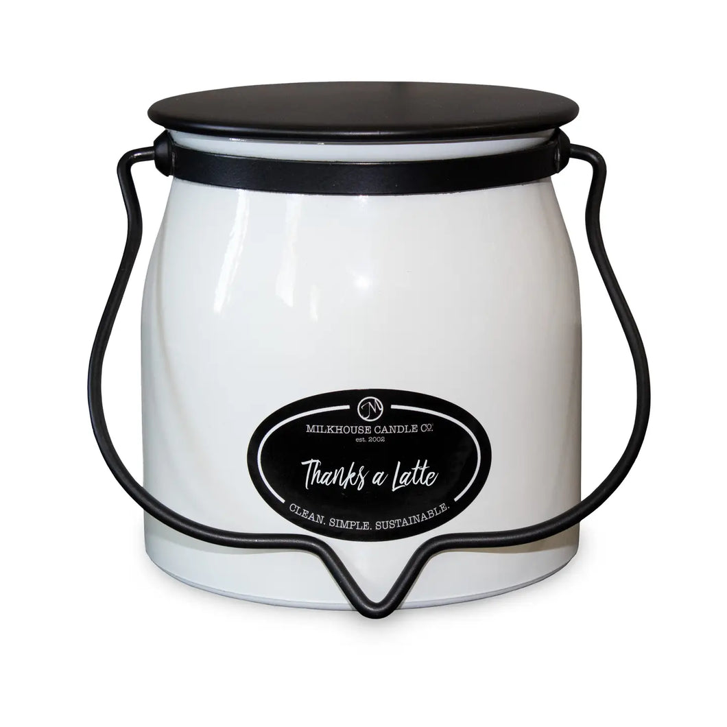 Thanks A Latte- 16-ounce Butter Glow Jar