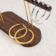 Load image into Gallery viewer, 18k Gold Dipped Hoop Earrings