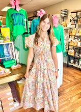 Load image into Gallery viewer, Garden Grace Floral Puff Sleeve Midi Dress With Pockets