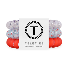 Load image into Gallery viewer, Basket of Cherries Teleties Large 3-Pack Hair Ties