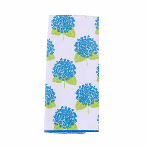 Kitchen Tea Towel- Hydrangea Blue