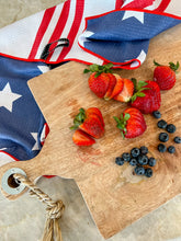 Load image into Gallery viewer, Patriotic Stars &amp; Stripes Waffle Knit Kitchen Towel