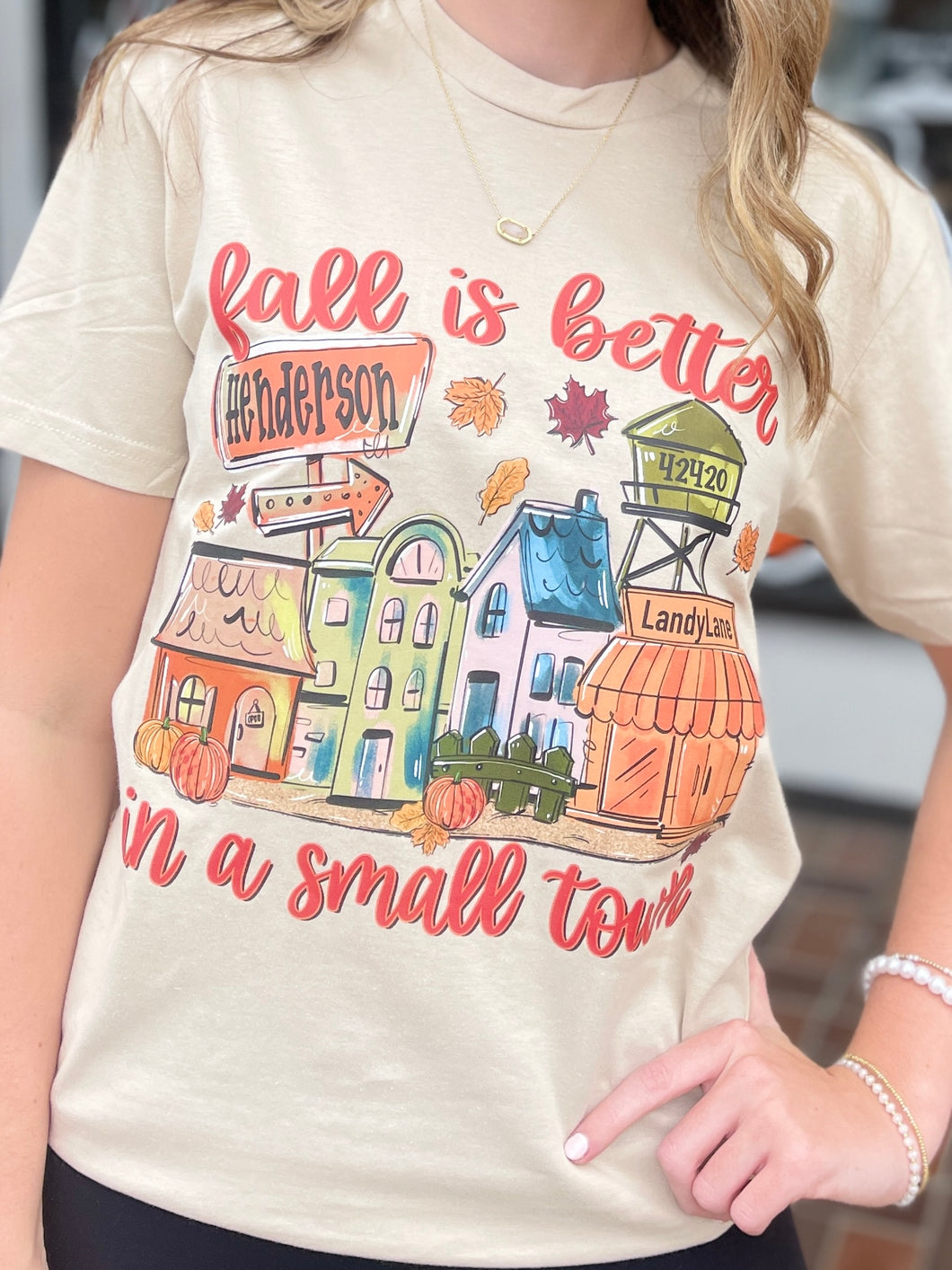 Preorder (Choose Your Town & Zip Code) Fall Is Better In A Small Town Soft Unisex Tee