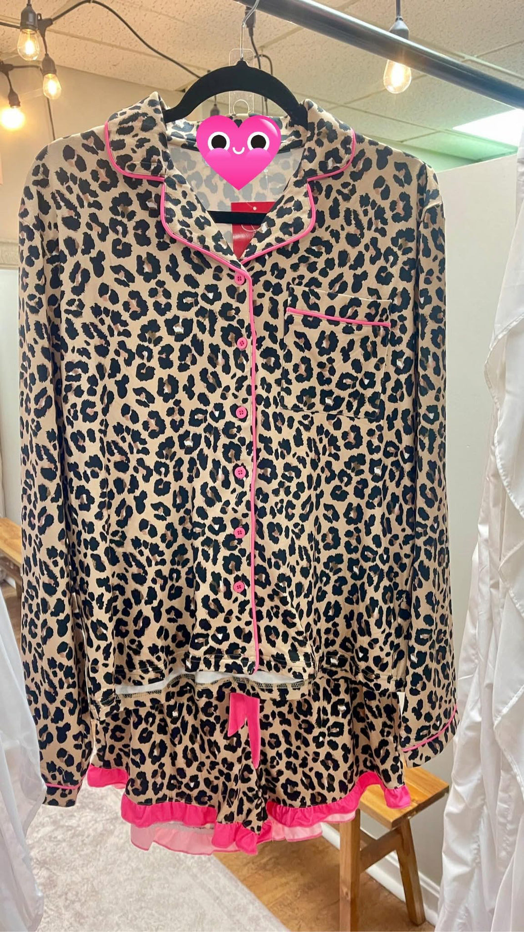 Luxe Leopard Pajama Short Set