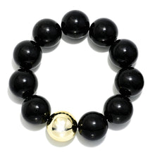 Load image into Gallery viewer, Marbled Beaded Stretch Bracelets Featuring Metal Tone