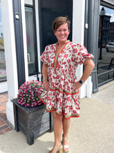 Load image into Gallery viewer, Floral Print Lightweight Mini Dress With Pockets