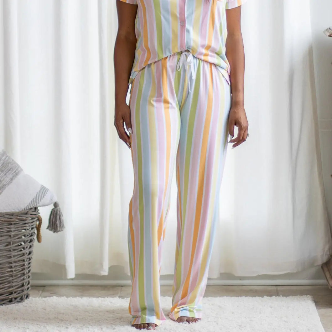 Multicolor Candy Stripe Sleep Pants