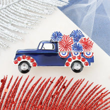 Load image into Gallery viewer, Patriotic Fireworks Truck Pin/Pendant