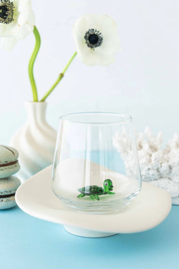 Handblown Sea Turtle Figurine Glass
